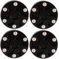 TronX S10 Inline Roller Official Hockey Pucks 4 Pack (Black)