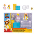 Super Mario Nintendo 2.5inch Action Figures 3D World Diorama Includes Cat Mario and Cat Peach