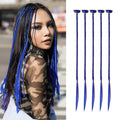 Braid Hair Extensions 5 PCS Clip in Hair Extensions Baby Braids Front Side Bang Long Braiding Hair Extension 22inch Clip in Hair Extensions