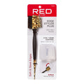 Red by Kiss Professional 3 IN 1 Edge Brush. Comb. Rattail Brush with Case