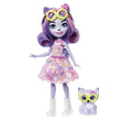 Enchantimals Small Doll & Accessories, City Tails Hadley Husky Doll & Sledder Dog Figure, Removable Skirt
