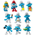 The Smurfs 40TH Anniversary Classic Figure 10 Pack  Features 2Inch Smurfette, Grouchy, Greedy, Papa Smurf, Brainy, Hefty, Vanity, Harmony, Jokey, Ch