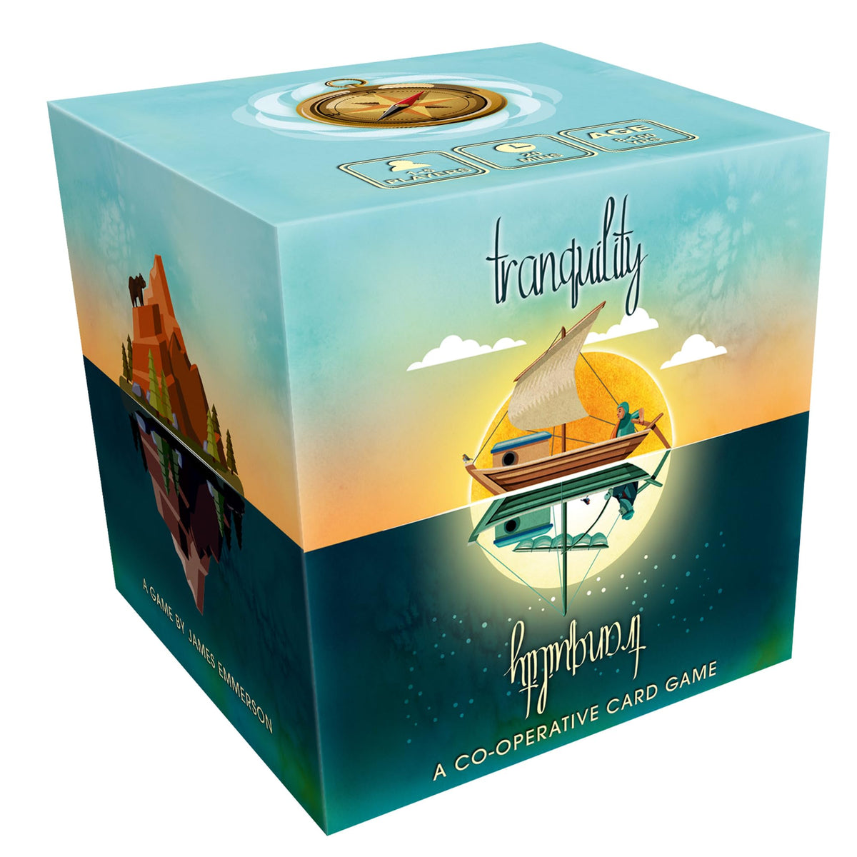 Lucky Duck Games Tranquility Board Game  Set Sail for Paradise in This Silent Cooperative Adventure! Strategy Game, Family Game for Kids and Adults, 