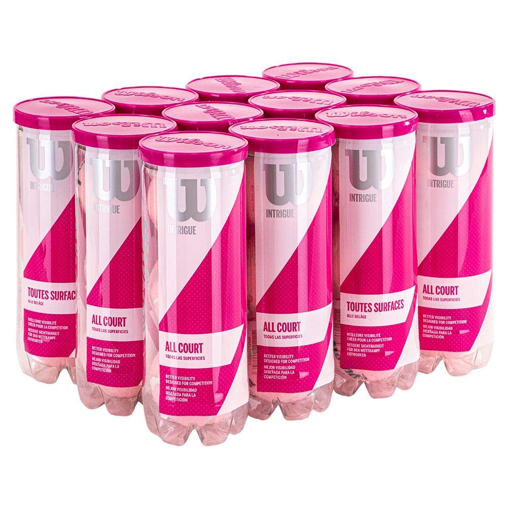 WILSON Intrigue All Court Pink Tennis Balls (1/2Case)