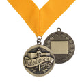 Valedictorian Award Medal on Gold Grossgrain Ribbon