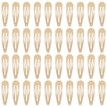 40 Counts Colorful Metal Snap Hair Clips 2 Inch Barrettes for Women Accessories (taupe)