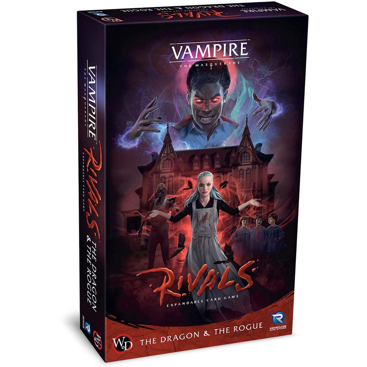 Renegade Games Studios Vampire: The Masquerade Rivals Expandable Card Game The Dragon & The Rogue Expansion  Ages 14+, 24 Players, 3070 Min (RGS024