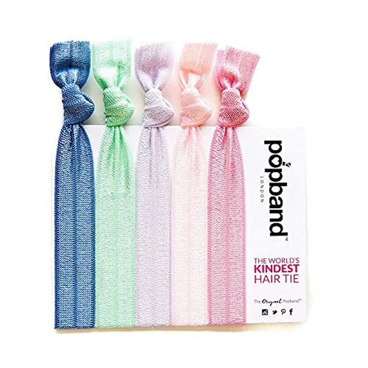 Popband Milkshake Elastic Hair Tie Bands 5 Pack