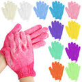 Alotpower 24 Pieces Exfoliating Bath Gloves, Made of 100% Nylon,12 Colors Double Sided Exfoliating Gloves for Beauty Spa Massage Skin Shower Scrubber 