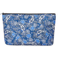 GUSTARIA Empty Mahjong Bag,Thickened Blue Printed Soft American Mahjong Tiles Bag (Case Only)