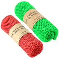 AbuQ 2 Pieces African net Sponge for exfoliating,African exfoliating net, African wash net, African Ghana Sapos scrubbing washcloth rag for Smoother S