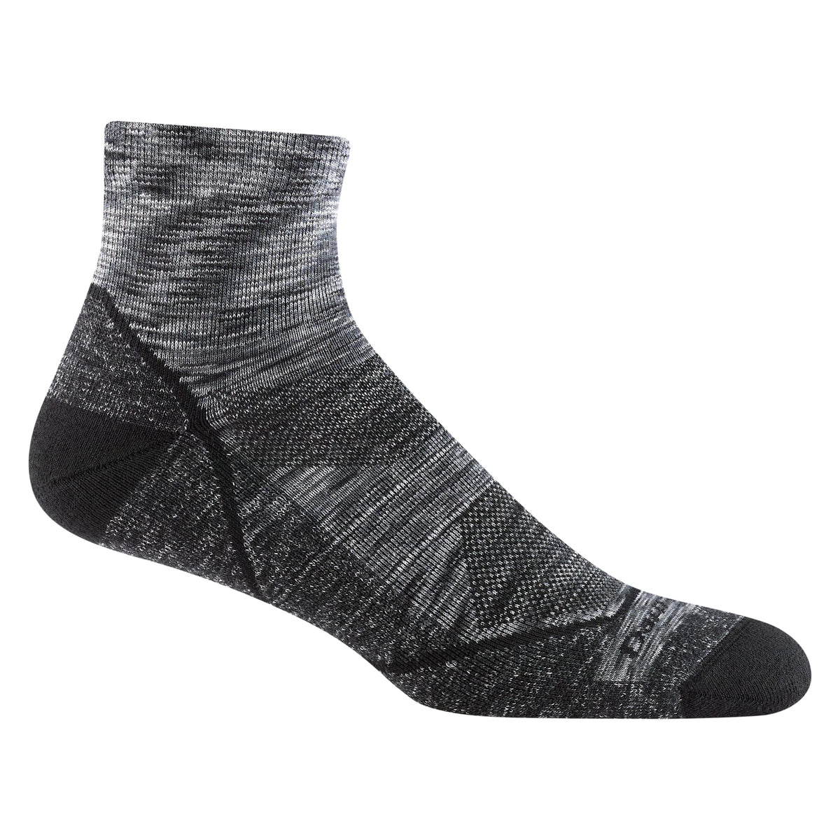 Darn Tough Vermont Light Hiker 1/4 Lightweight with Cushion Space Gray LG (US 1012)