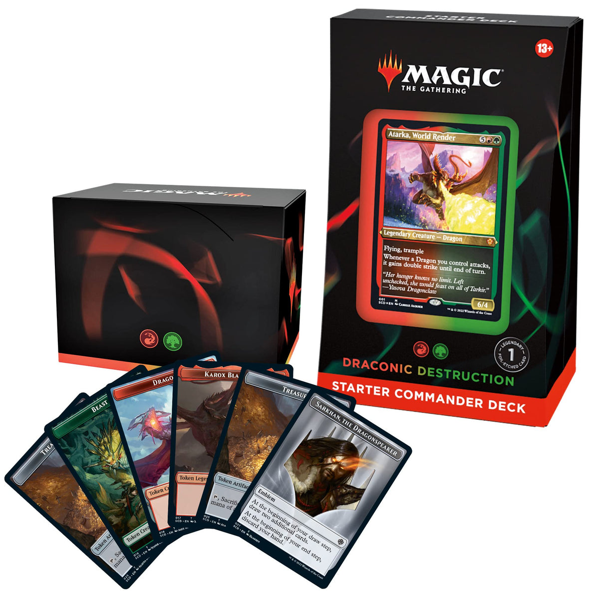 Magic: The gathering Starter commander Deck  Draconic Destruction (Redgreen)
