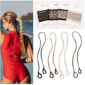 Sport Hair Ties for Women 4 Pony Tails Elastic Hair Ties for Gym Braided Hair Ties Spiral Hair Ties for Swimming Sports 40 Inch Length