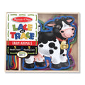 Melissa & Doug Lace and Trace Activity Set: 5 Wooden Panels and 5 Matching Laces  Farm