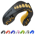 SAFEJAWZ Sports Mouthguard Slim Fit, Adults and Junior Double Layered Mouth guard with case for Boxing, Basketball, Lacrosse, American Football, MMA, 