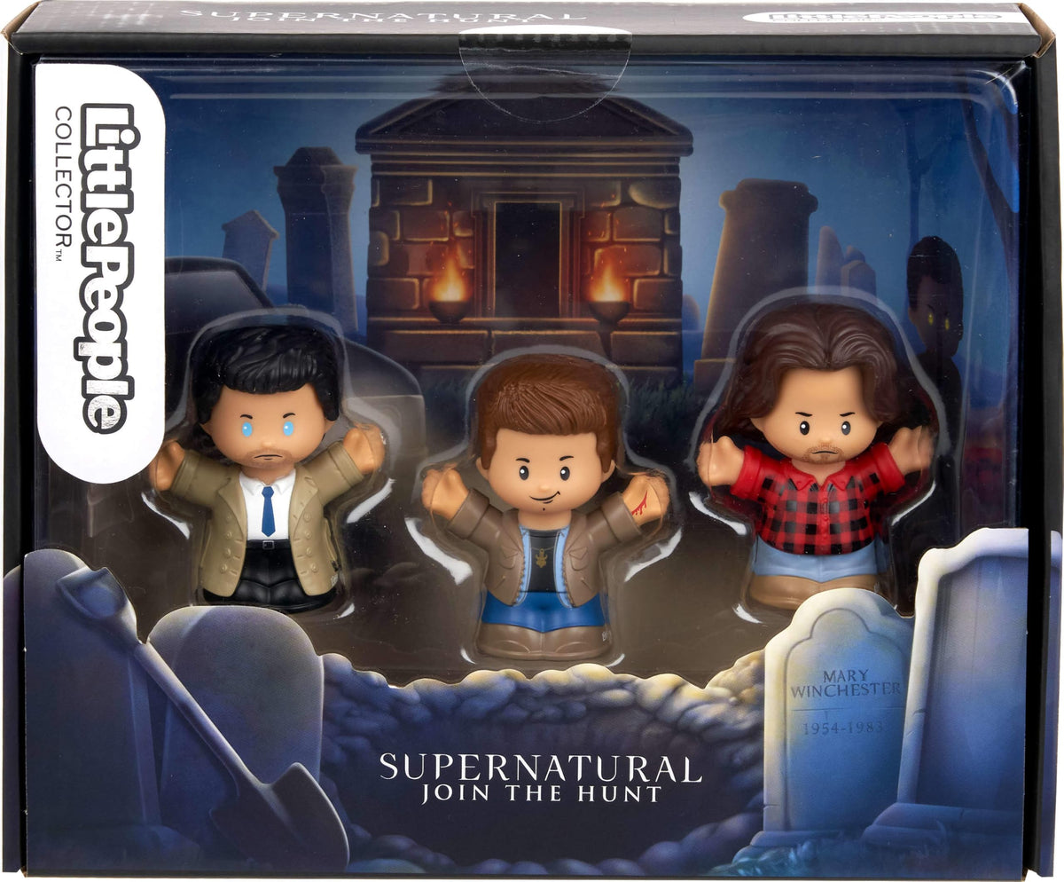 Little People Collector Supernatural TV Show Special Edition Set, 3 Figures for Adults & Fans in Display Package