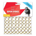 Hawwwy Gold Bobby Pins for Hair  8 Pack  Gold  2.5 Inches  Beautiful Twist Hair Accessories for Women and Kids  Easy Bobby Pins for Fast and Secu