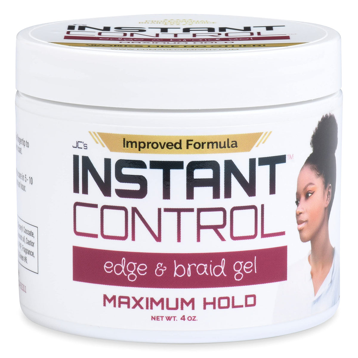 JCs Instant Control Edge & Braid Gel Max. Hold 4 oz.