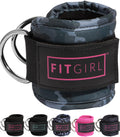 FITGIRL  Ankle Strap for Cable Machines and Resistance Bands, Work Out Cuff Attachment for Home & Gym, Booty Workouts  Kickbacks, Leg Extensions, Hi