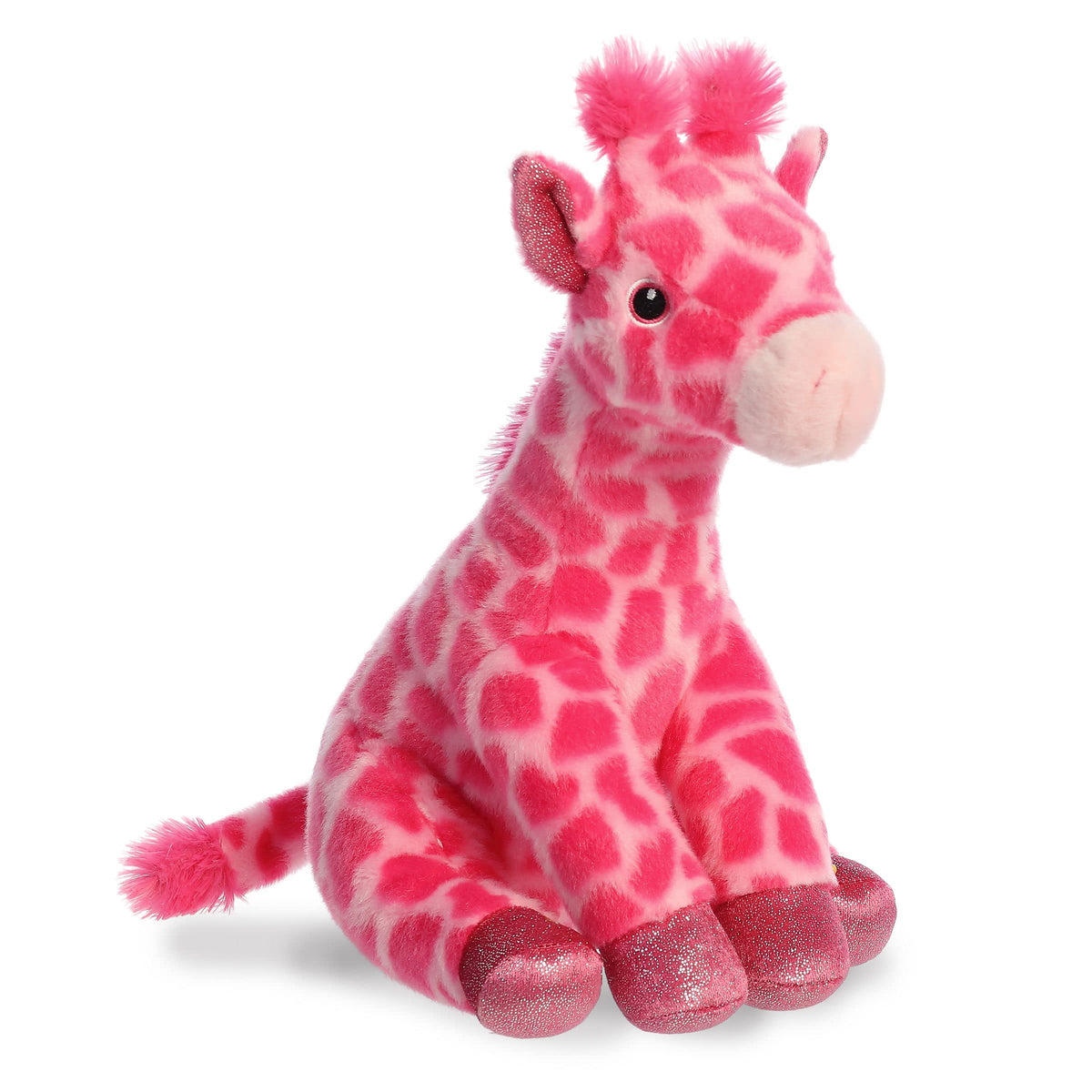 Aurora Adventurous Destination Nation Giraffe Stuffed Animal  Global Exploration  Learning Fun  Pink 12 Inches