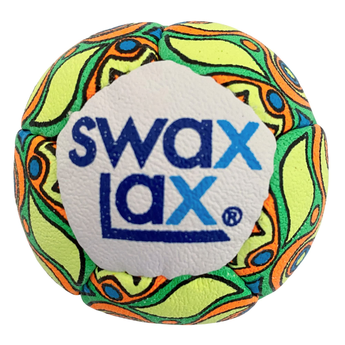 SWAX LAX Lacrosse Training Ball  Indoor Outdoor Practice Less Bounce & Rebounds (1 Graffiti)