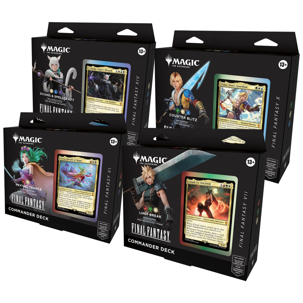 Magic: The Gathering  Final Fantasy Commander Deck Bundle (Includes All 4 Decks)