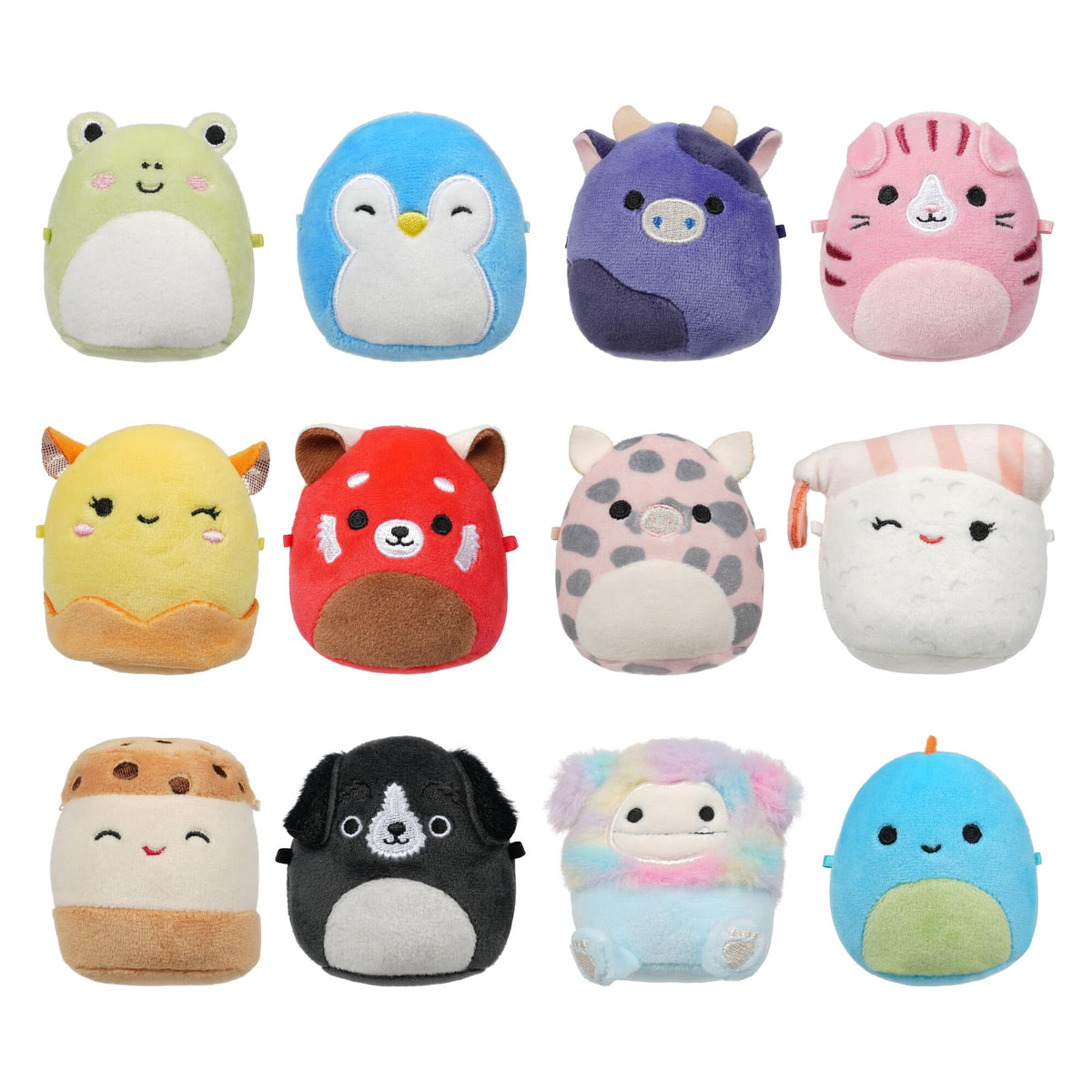 Squishmallows Original Micromallows 12Pack  Aquitaine, Bijan, Cici, Darex, Geraldine, Ingred, Keina, Koako, Paulie, Puff, Wendy, Zozo