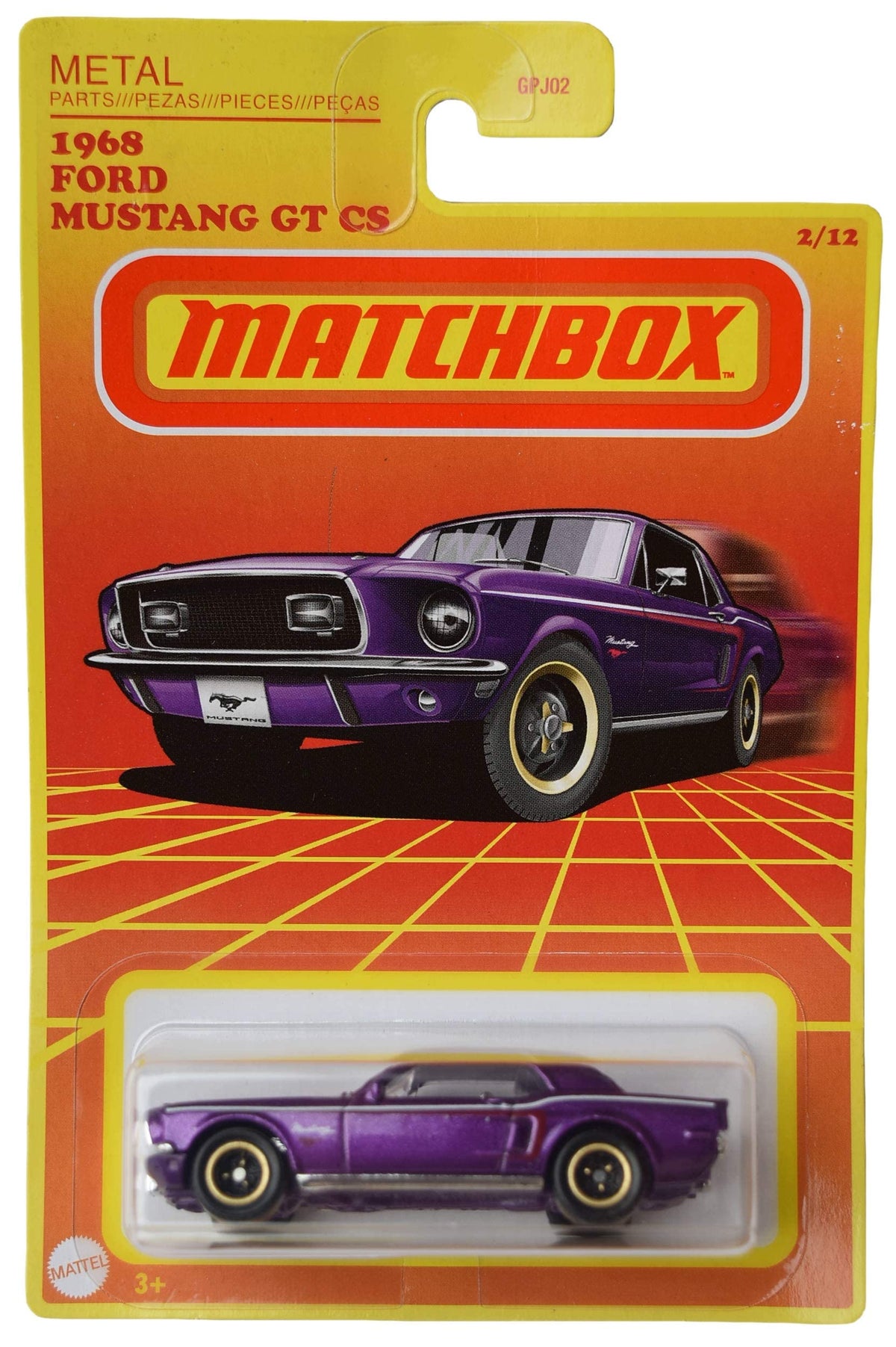 Matchbox 1968 Ford Mustang GT CS  Purple 2/12