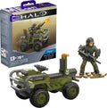 Mega Halo The Series ATV Building Toys Set, FLEETCOM Mongoose Vehicle with 79 Pieces, 1 Poseable Articulation Figure, Green, Kids or Adults