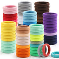 100PCS Elastic Hair Ties, Seamless Hair Band, Ponytail Holder No Crease Damage, Cotton Bands, Hair Scrunchies for Thick Thin Hair, Hair Accessories fo