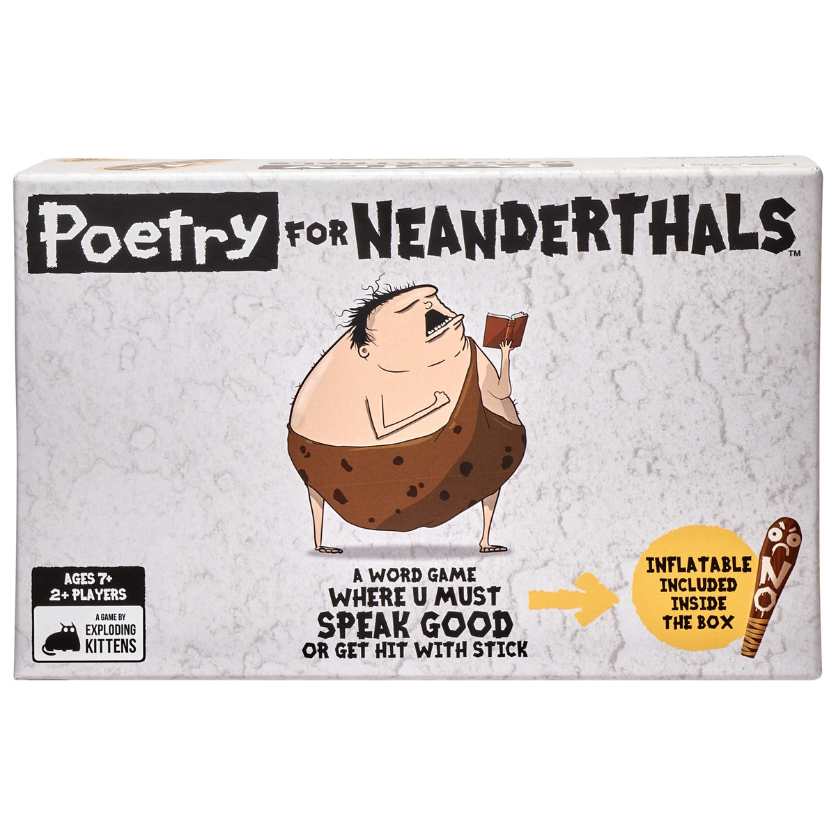 Poetry for Neanderthals by Exploding Kittens LLC  Family Card Game for Adults, Teens & Kids , White