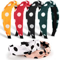 DiyJibb Headbands for Women Girls  6PCS Stylish Top Knotted Headbands  Knotted Headband For Women  Head Bands Wide Hairband Hair Accessories