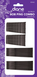 Diane Combo Bob Pins, Black, 50 count