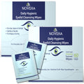 NOVEHA 120Pcs Daily Hygienic Eyelid & Lash Wipes | 120 Individually Wrapped Cleansing Eyelash Wipes  For Blepharitis & Itchy Eyes, Demodex and Natura