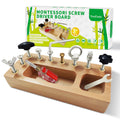 Montessori Toys for 1 2 3 Year Old, Montessori Screwdriver Board, Kids Wooden Toys, Fine Motor Skills Toys, Sensory Preschool Learning Toys for Toddle