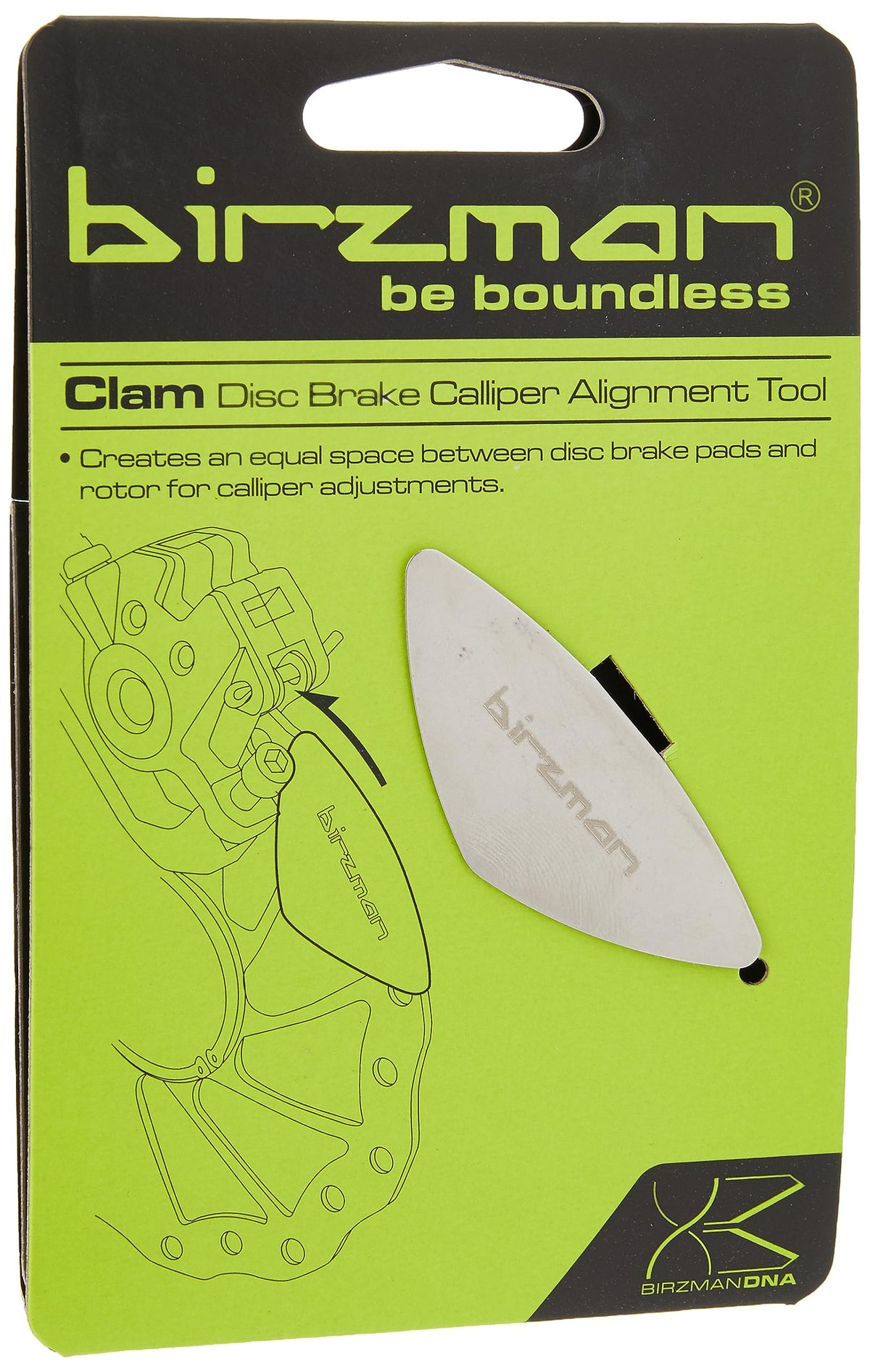 Birzman Clam (3pcs/Set) (Disc Brake Gap Indicator),Silver