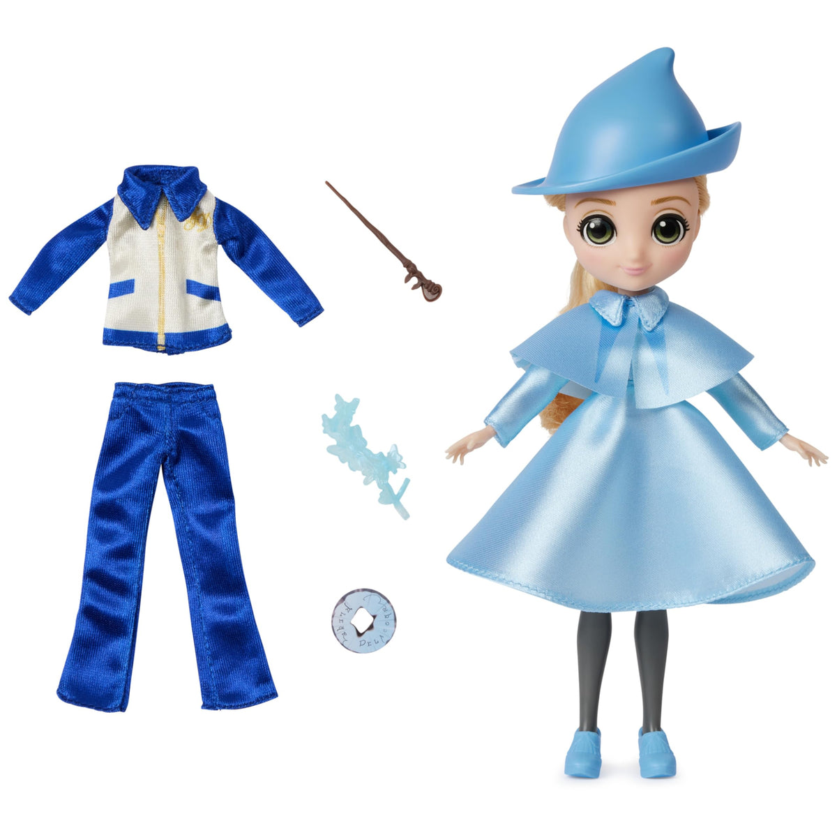Wizarding World Harry Potter, 8inch Fleur Delacour 10piece Doll Gift Set with 2 Outfits and 8 Doll Accessories, Kids Toys for Ages 6 and up