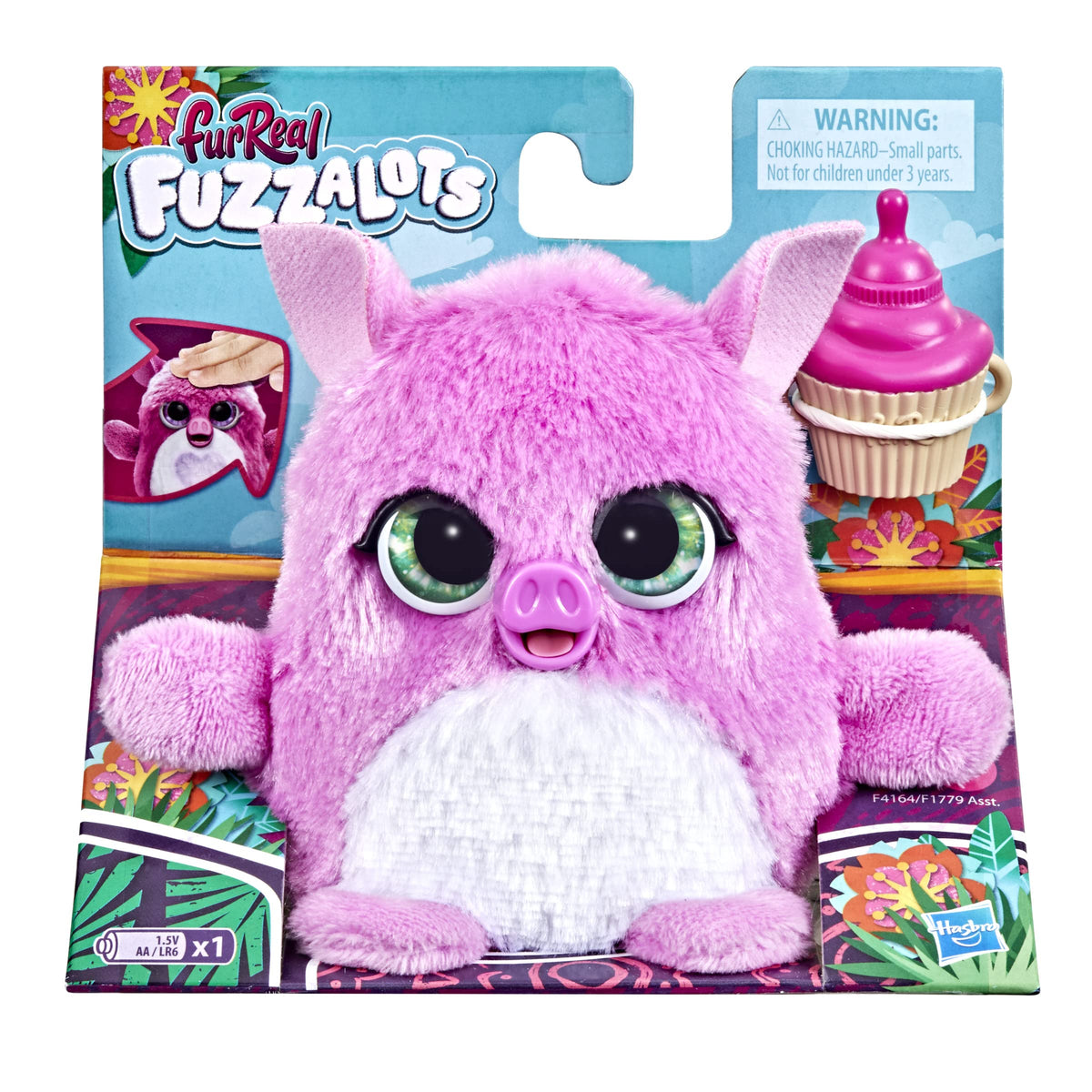 FurReal Fuzzalots Pig Interactive Animatronic ColorChange Toy, Electronic Pet with 25+ Sounds and Reactions, for Kids Ages 4 and up