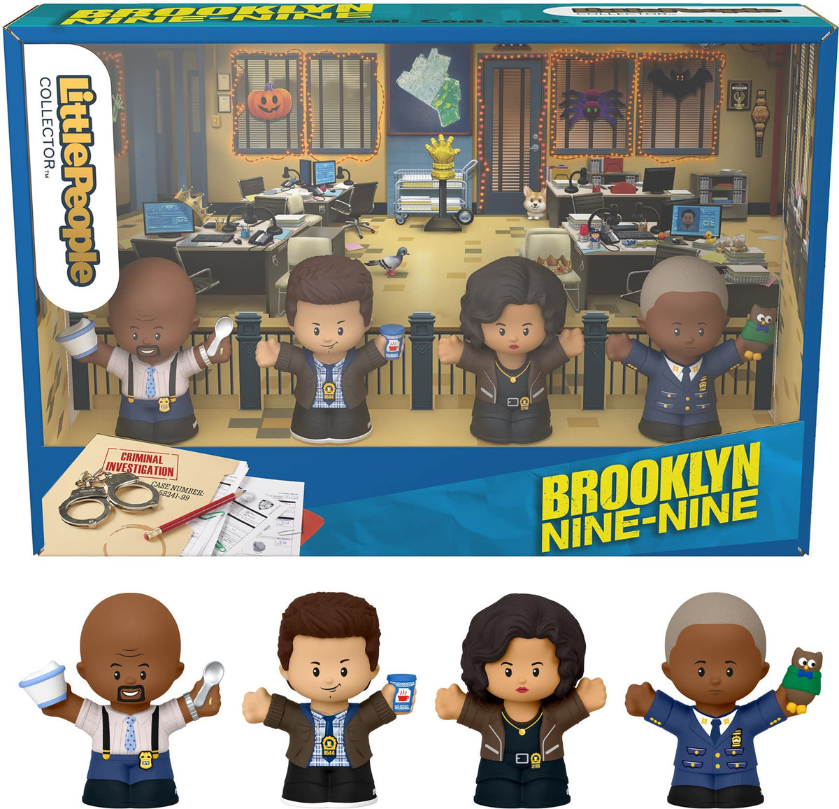 Little People Collector Brooklyn NineNine TV Series Special Edition Set in Display Gift Box for Adults & Fans, 4 Figures