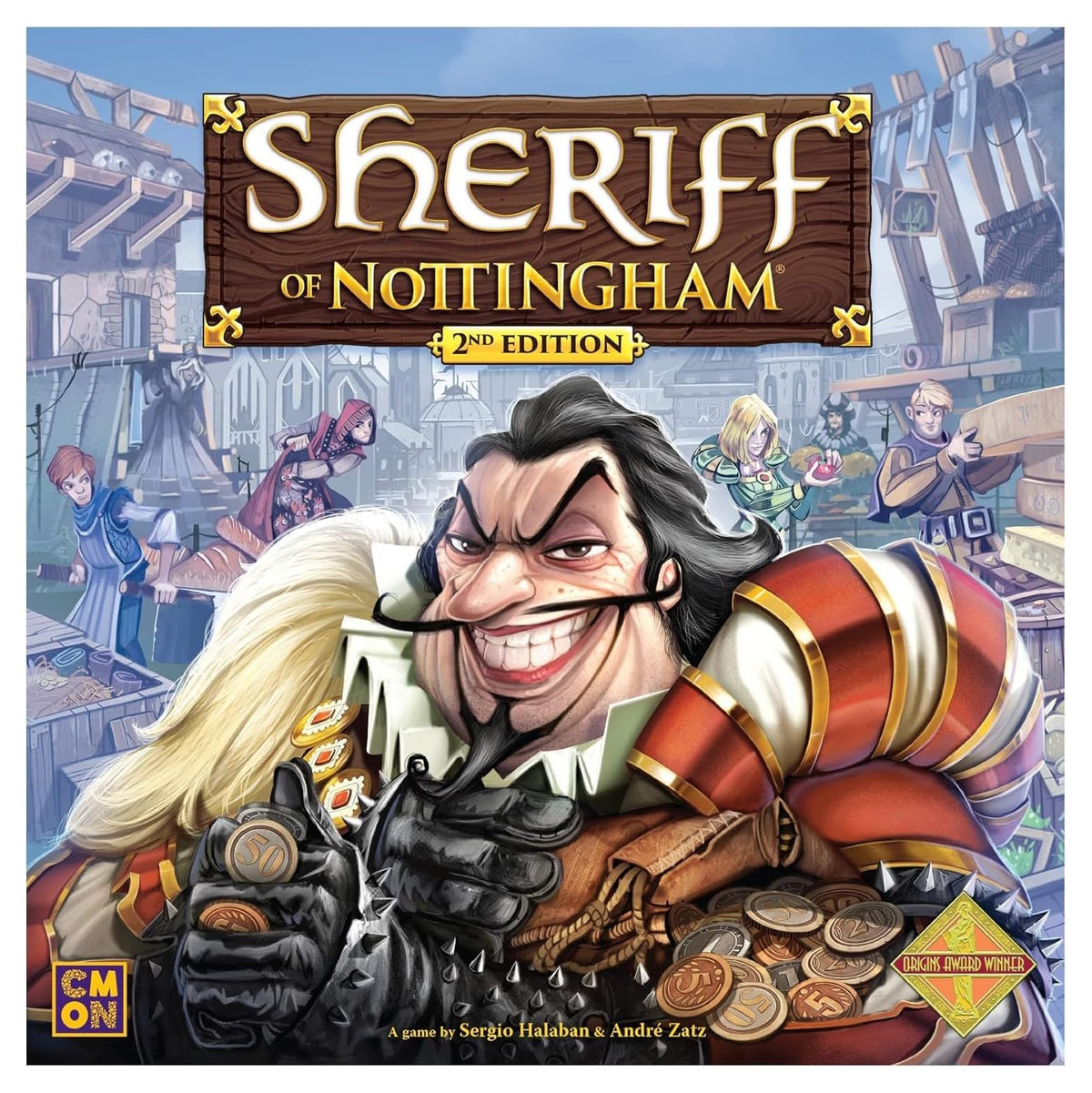 Sheriff of Nottingham 2nd Edition Board Game | Strategy Game | Medieval Bluffing Game | Card Drafting Game for Adults and Teens | Ages 14+ | 36 Playe