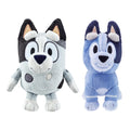 Blueys cousins Muffin & Socks Plush toy bundle includes 8inch Muffin plush & 7.5inch Socks plush  made with deluxe fabrics & featuring embroidered details