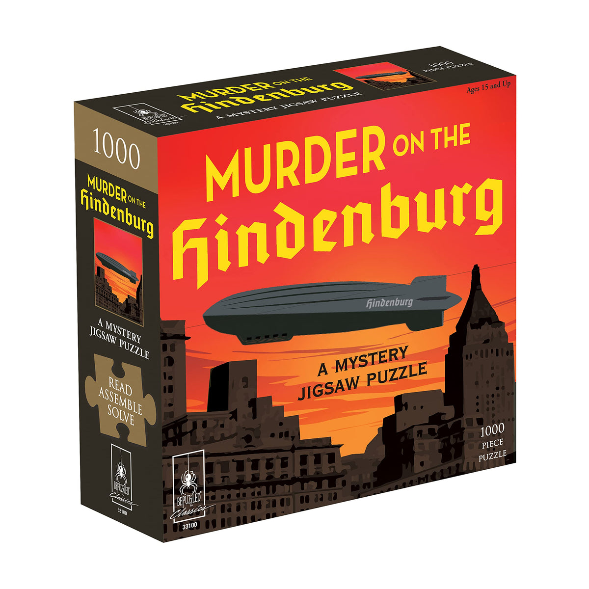 Murder Mystery Party | Classic Mystery Jigsaw Puzzle, Murder on The Hindenburg, 1,000 Piece Jigsaw Puzzle
