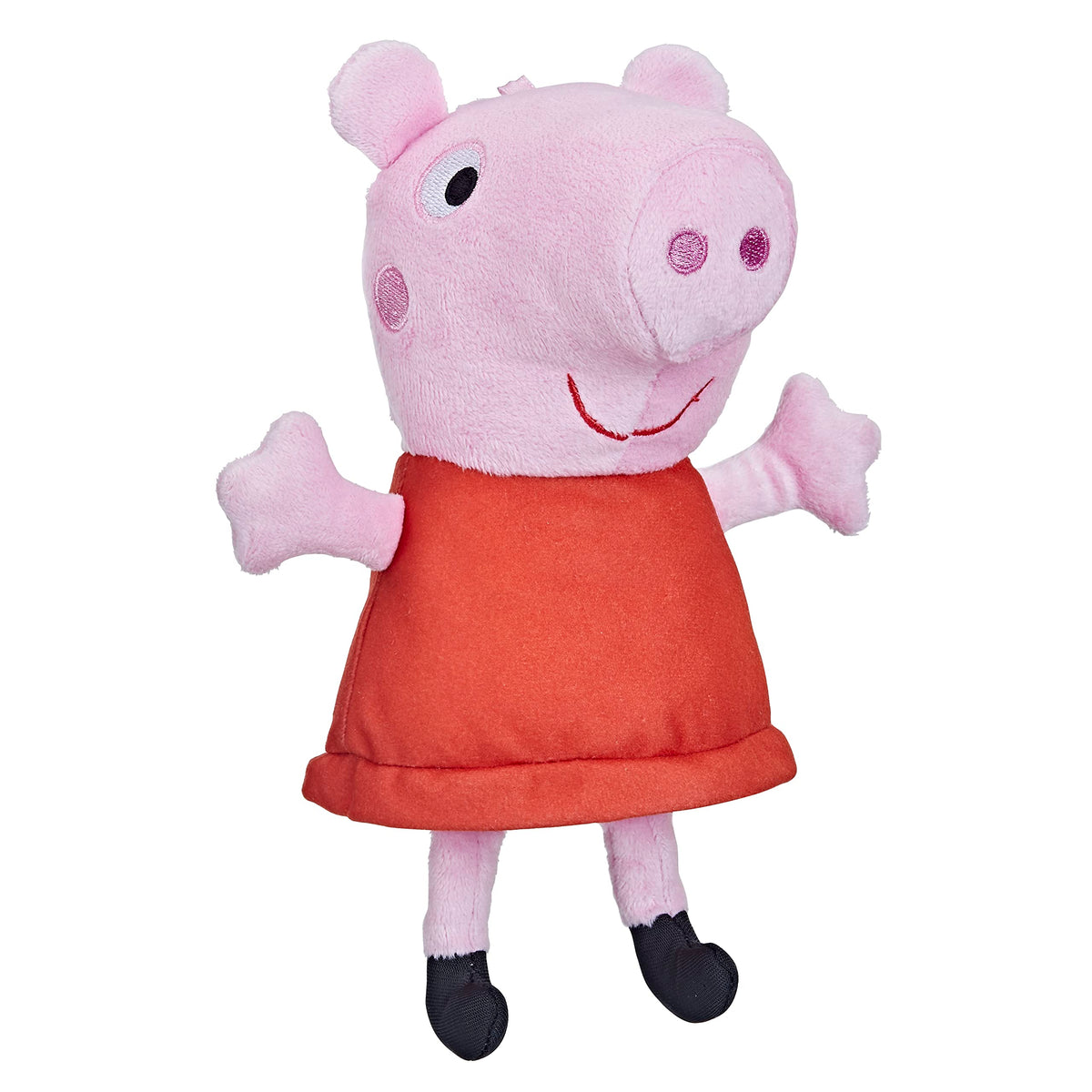 Peppa Pig Giggle n Snort Plush Doll, 7.5 Inch Interactive Stuffed Animal, Sound Effects, Preschool Toys, Stocking Stuffers for Kids, Ages 12 Months+