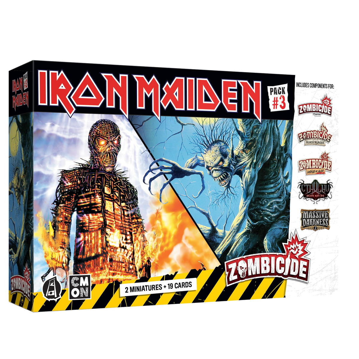 Zombicide Iron Maiden Character Pack #3  Fear of The Dark & Wicker Man Miniatures! Cooperative Strategy Board Game, Ages 14+, 16 Players, 60 Minute 