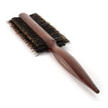 Double Sided Teasing Brush  Boar & Nylon Bristle Teaser Comb with Rat Tail Pick for Hair Sectioning for Edge Control, Backcombing, Smoothing, and Sty