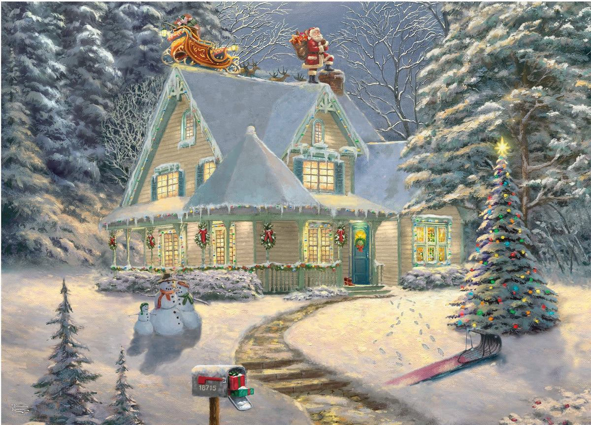 Ceaco  Thomas Kinkade  Holiday  Midnight Delivery  1000 Piece Jigsaw Puzzle