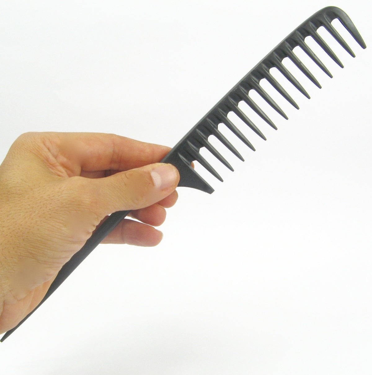 Carbon Wide Tooth Rake Comb with Tail  Natural Texture hair, Curly hair, Beach waves, Beach waver, Texture hairstyler, detangle wet hair, Static free