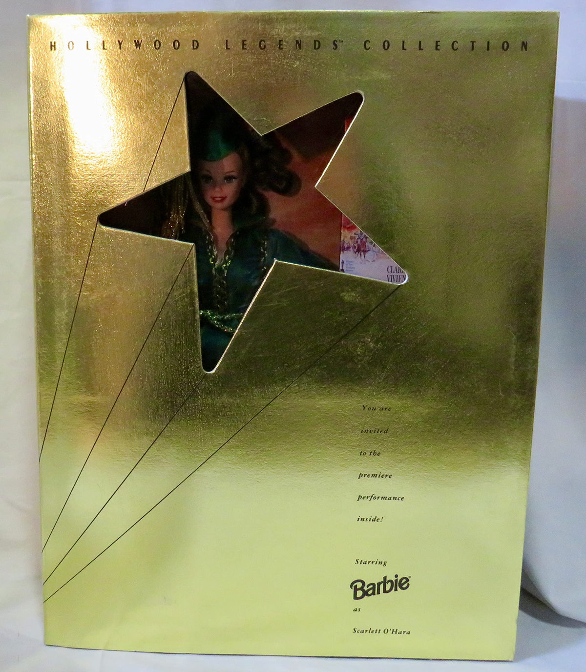 Hollywood Legends Collection Barbie Doll Scarlett OHara in Green Drapery Dress