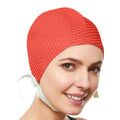 Beemo Swim Cap Women Chin Strap Swimming Caps Hot Pink